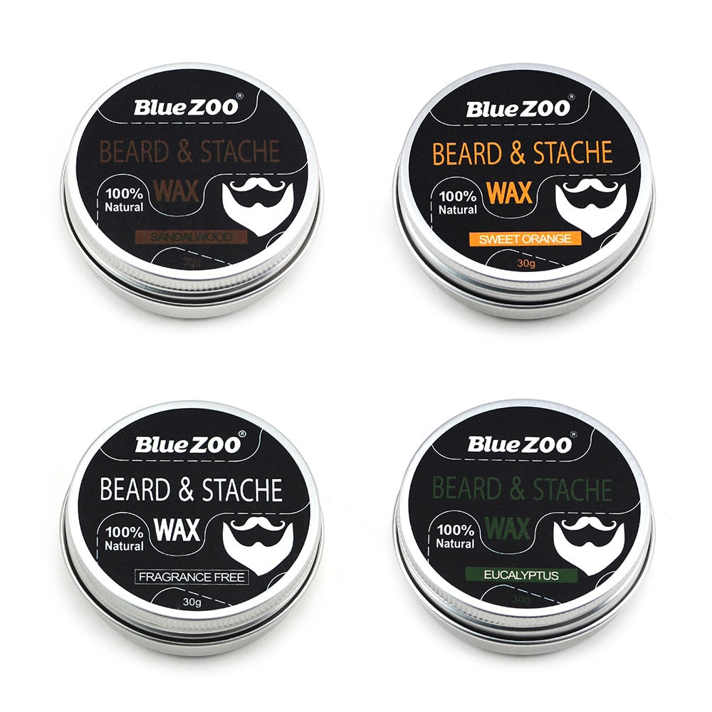 NEW 100% Organic Natural Beard Care  4 Flavors Wax