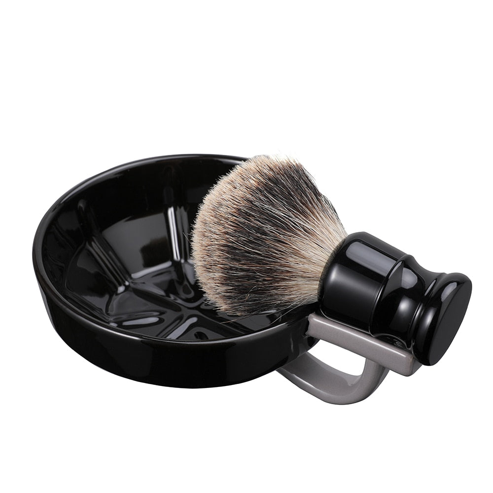 LIVEBEN Beard Soap Ceramics Brush Shaving Bowl
