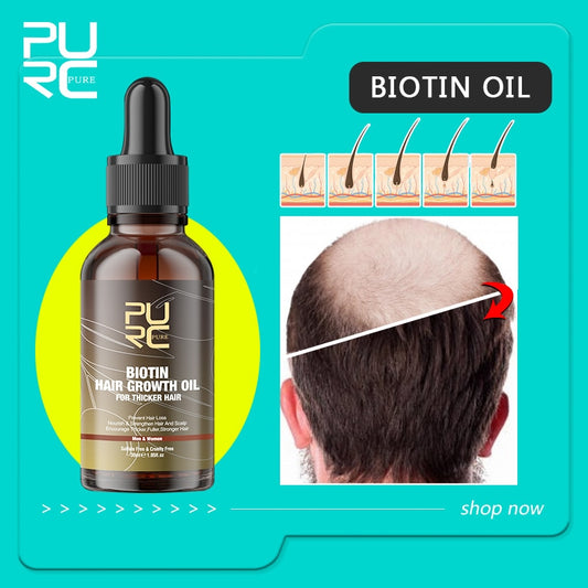 Hair Growth Products Biotin Fast Grow Hair Oil Beard