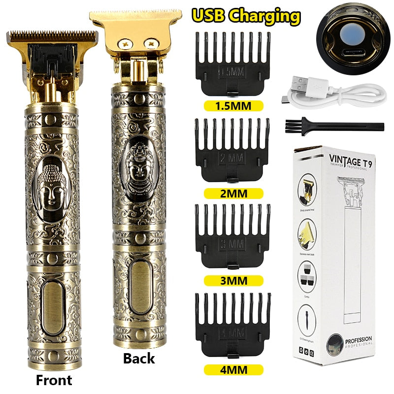 Electric Hair Clipper Man LCD 0mm Shaver Trimmer