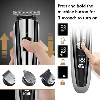 Hair Trimmer Electric Clipper Beauty Kit Multifunction Men Shaver Beard