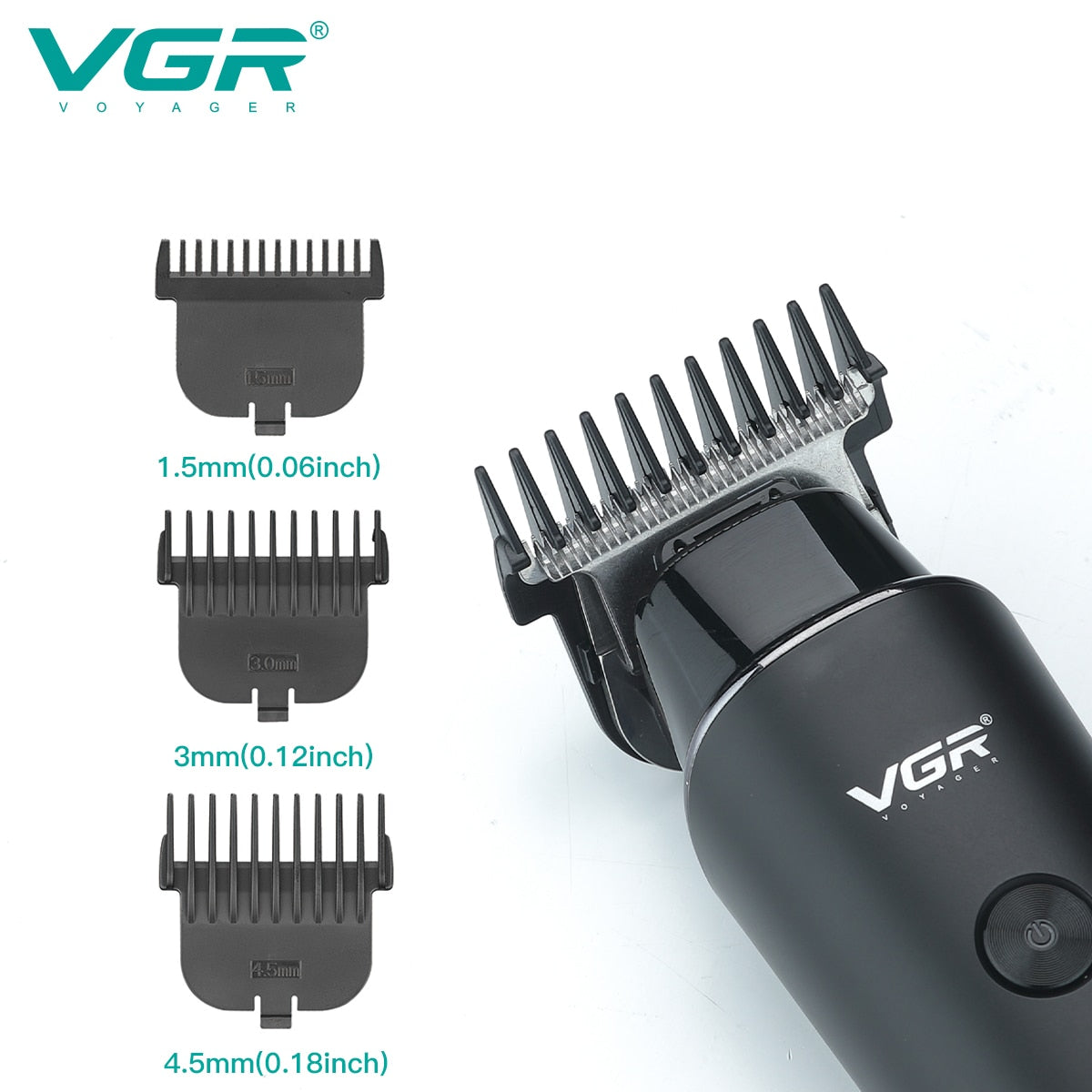 VGR Hair Clipper 8 hours Hair Trimmer Professional LED Display