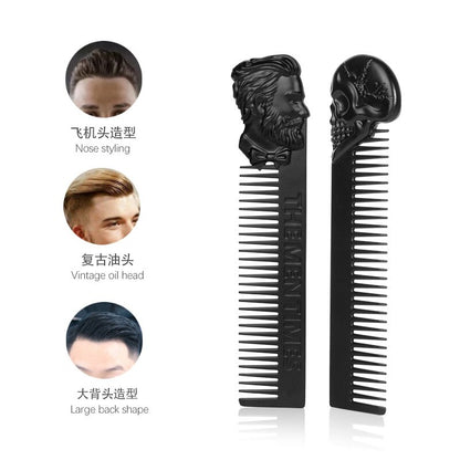 Unique Stainless Steel Beard Comb Portable Men Beard Wide Beard Shaping