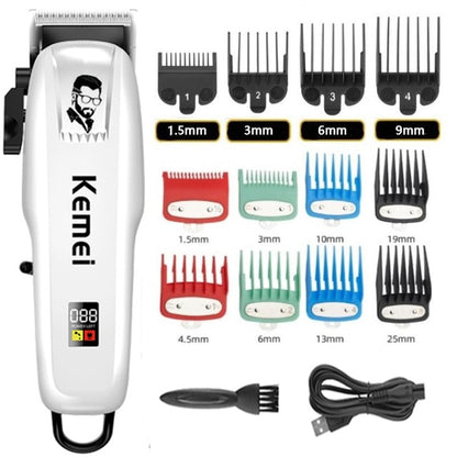 Kemei Electric Hair Clipper Hair Cut Wireless Trimmer