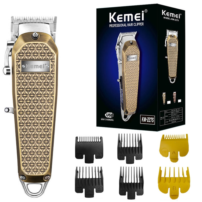 Original Kemei Metal Cord/Cordless Electric Hair Clipper Beard & Hair Trimmer