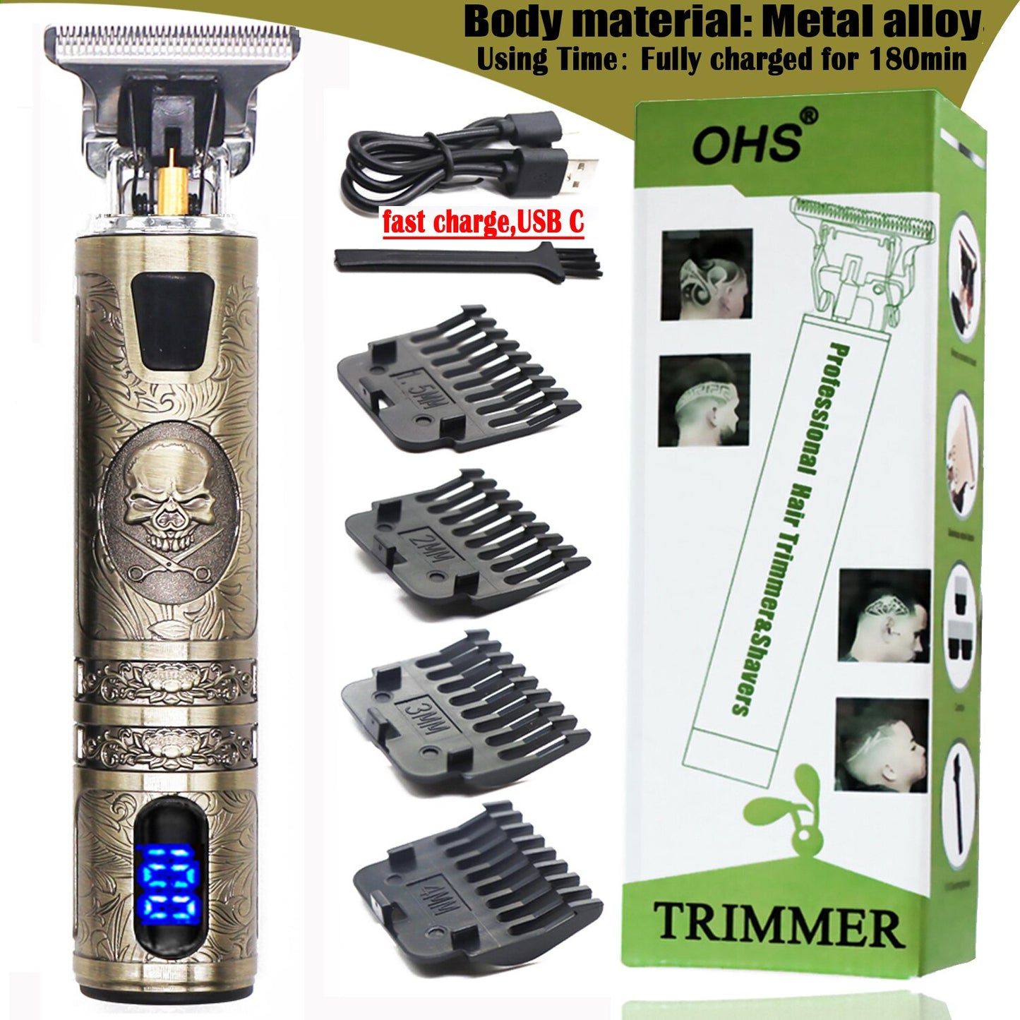 Electric Clipper For Men Hair Cutting