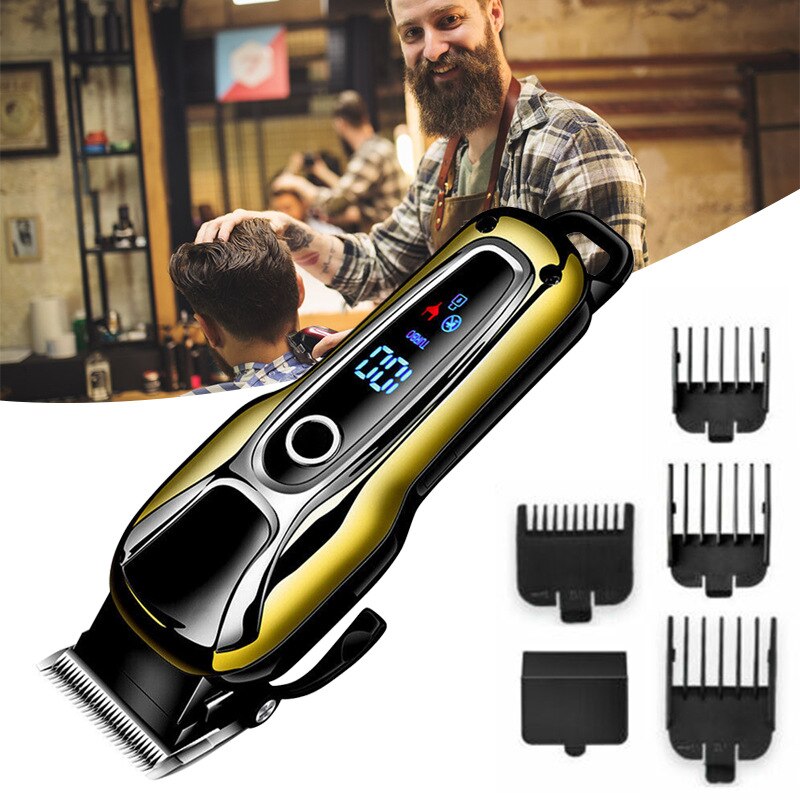 Cordless Hair Trimmer for Men Rechargeable Electric Clipper