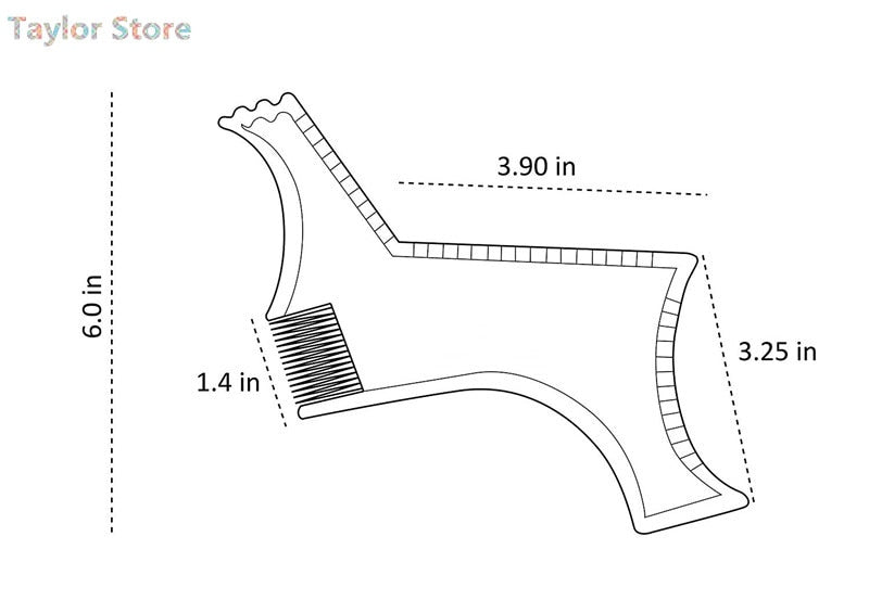 New Fashion Men Beard Shaping Styling Template Comb