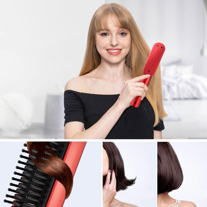 Wireless Hair Straightener Comb Beard Brush