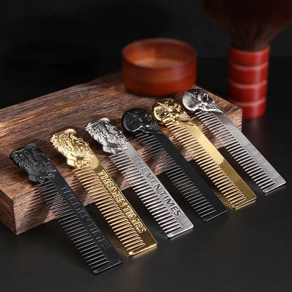 Unique Stainless Steel Beard Comb Portable Men Beard Wide Beard Shaping