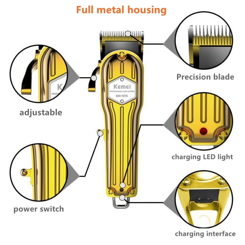 Metal shell hair trimmer professional