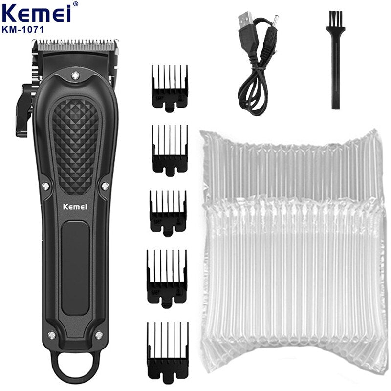 Rechargeable hair clipper cordless beard hair trimmer for men