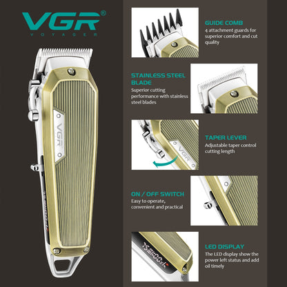 Metal Professional Barber Hair Clipper