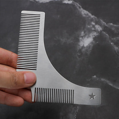 2 In 1 Stainless Steel Men Beard Straightener Comb