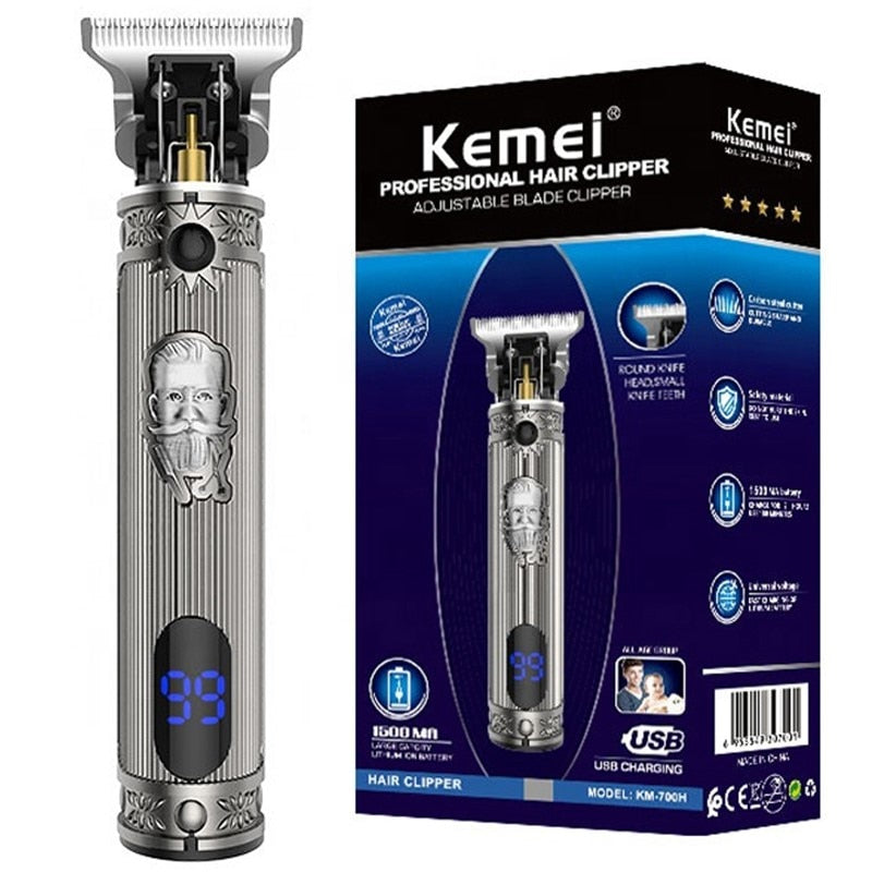 Powerful Metal Professional Hair Trimmer For Men Electric Beard Trimmer