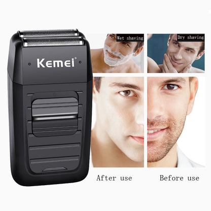 Kemei Rechargeable Reciprocating Dual-blade