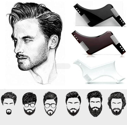 Men Beard Template StylingTool Double Sided