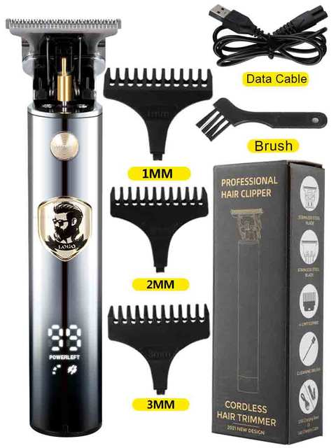 T9 USB Electric Hair Clippers Rechargeable Shaver Beard Trimmer