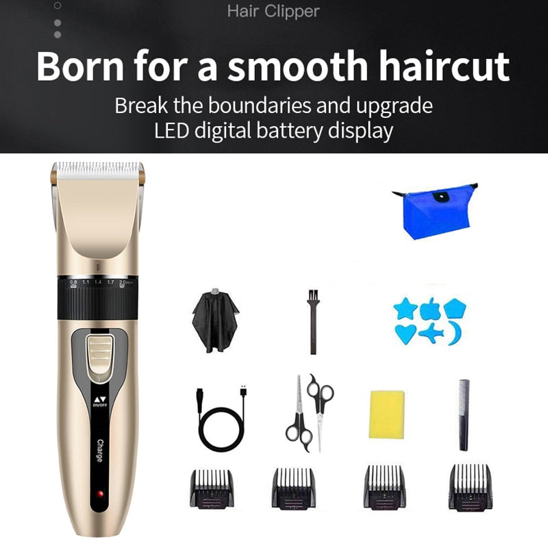 Hair Clipper Set Rechargeable Cutting