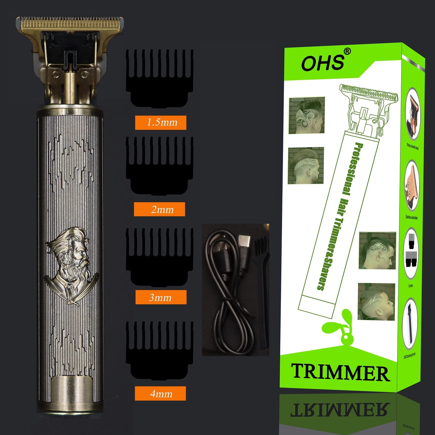 Hair Clippers Electric Waterproof Rechargeable