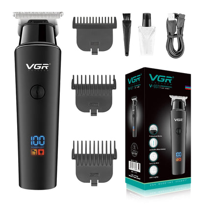 VGR Hair Clipper 8 hours Hair Trimmer Professional LED Display