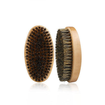 Natural Boar Bristle Wood Beard Brush Hairdresser