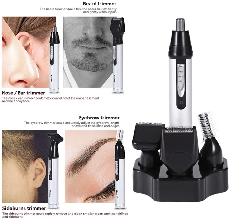 Rechargeable Nose Ear Hair Trimmer for Men