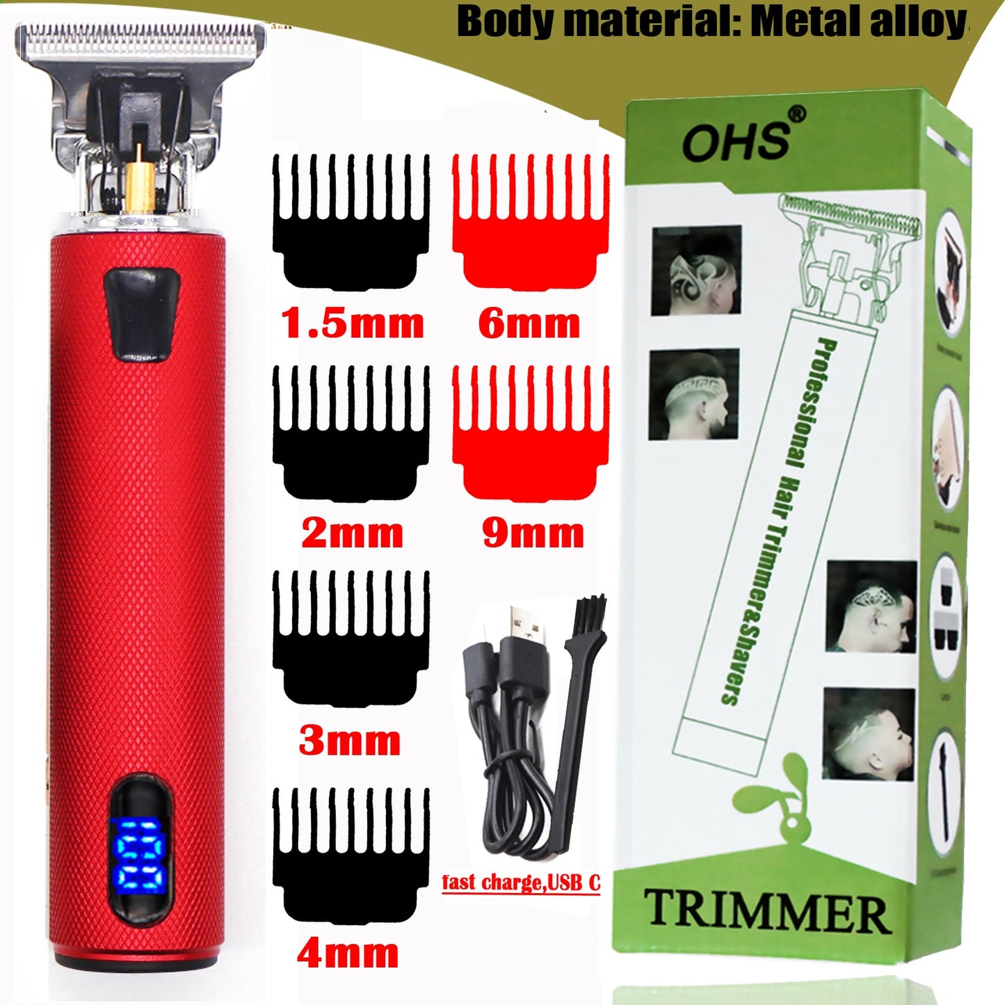 USB Electric Cordless Hair Cutting Machine