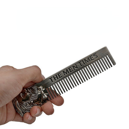 Gentleman Barber Styling Metal Comb Stainless Steel