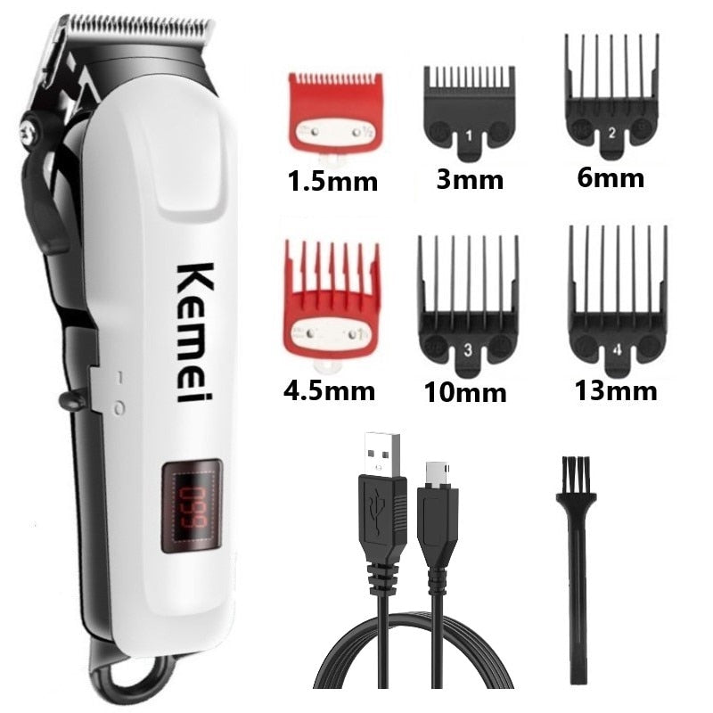 Electric Hair Clipper Hair Cut  Wireless Trimmer Professional Clipper