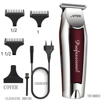 Rechargeable cordless hair trimmer