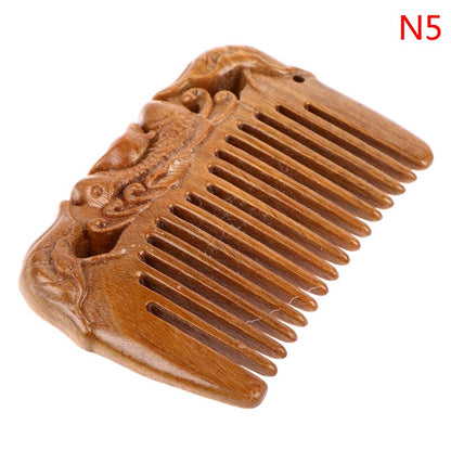 Pocket Comb Natural Peach Wood Small Comb