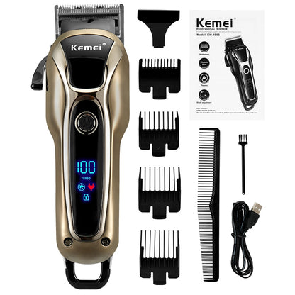 Hair Clipper Rechargeable Electric Finish Cutting