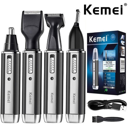 4 in 1 trimmer for men Electric Nose and ear trimmer Rechargeable Trimmer