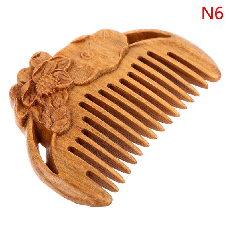 Pocket Comb Natural Peach Wood Small Comb