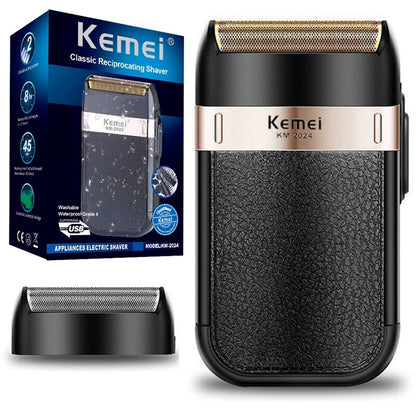 Original Kemei Powerful Rechargeable Beard Electric Shaver For Men