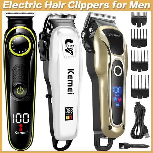 Electric Hair Clipper Trimmer for Men