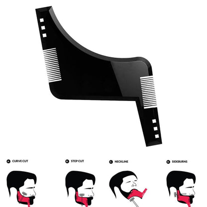 1pc Men Beard Shaping Styling Template Comb