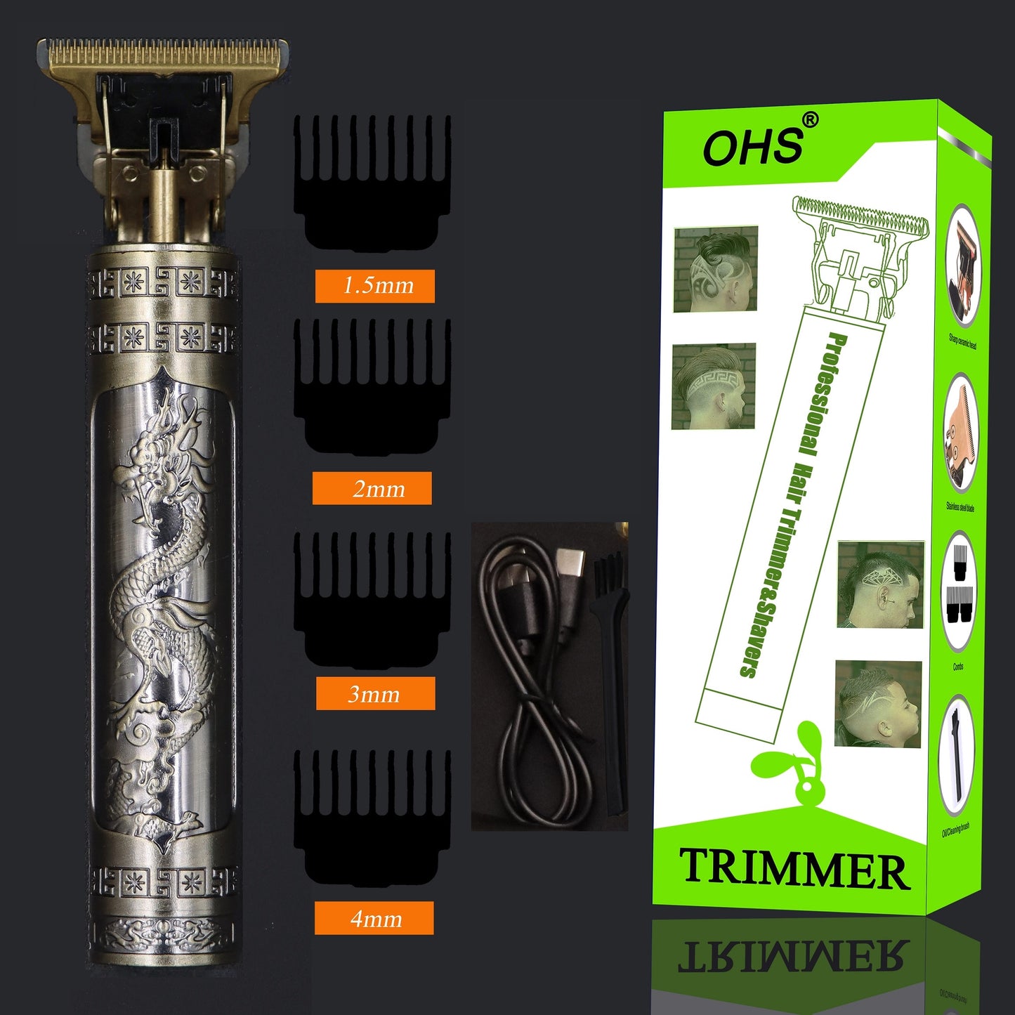 Hair Clippers Electric Waterproof Rechargeable