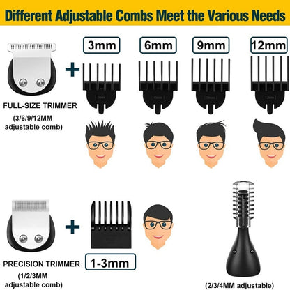 11 in 1 multi hair trimmer men facial beard body grooming kits