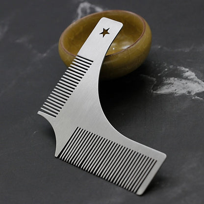 Stainless Steel Beard Styling Shaping Template Comb