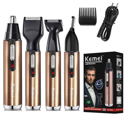 Rechargeable nose trimmer beard trimer