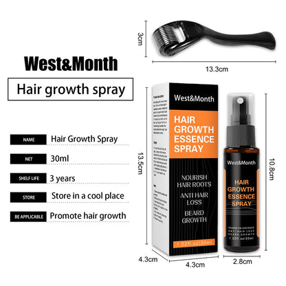 Natural Men Beard Growth Essence Spray Hair Loss