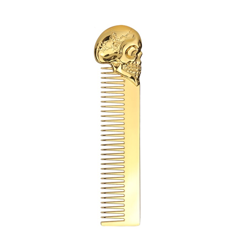 Profession Aluminum Metal Double-Sided Beard Comb