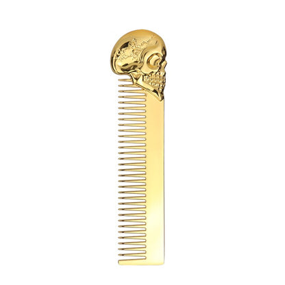 Profession Aluminum Metal Double-Sided Beard Comb