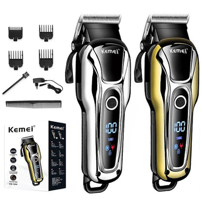 Original Kemei Barber Cordless Professional Hair Clipper For Men Beard