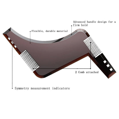 Beard Shaping Comb Template Beard Brush for Hair Beard