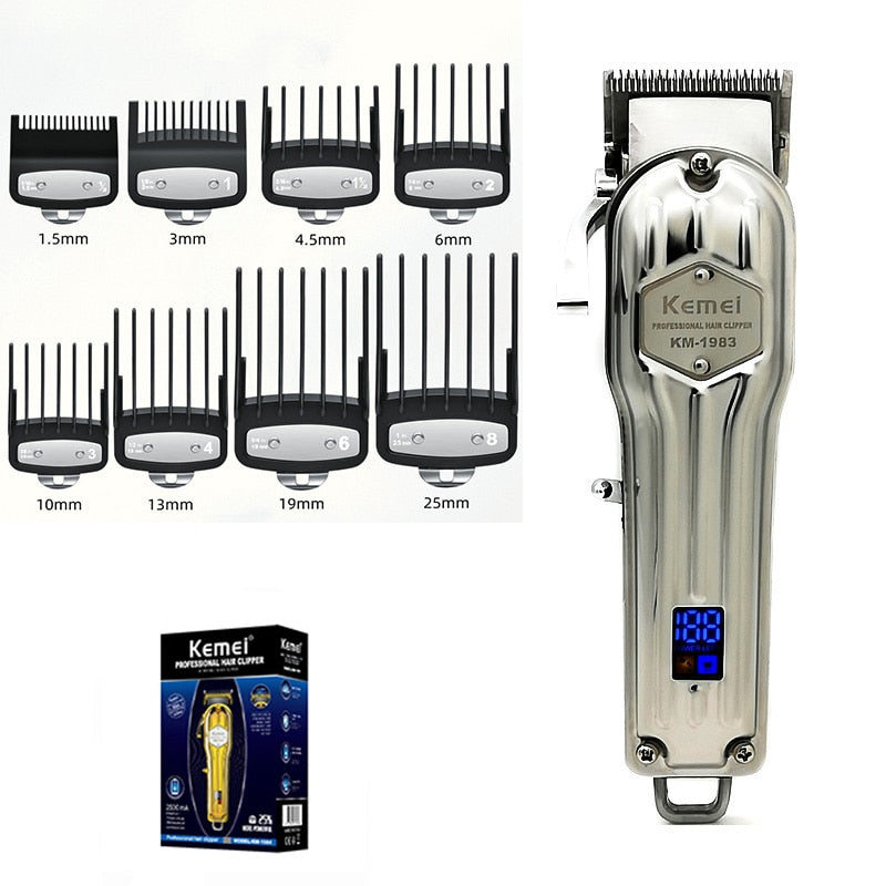 Professional Fade Hair Clipper Super Taper Electric Trimmer Cutter Haircut