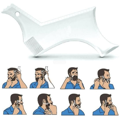 Men Beard Template StylingTool Double Sided