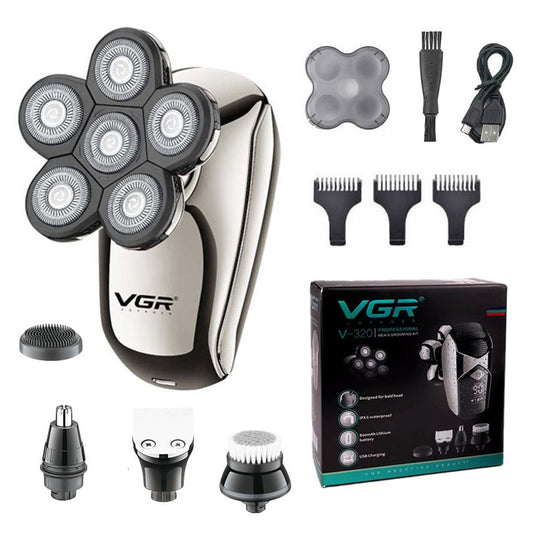 All in one wet dry electric shaver for men